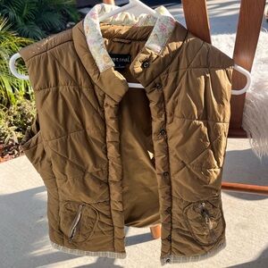 Brown Quilted Vest